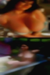 Naked woman with wet creaming